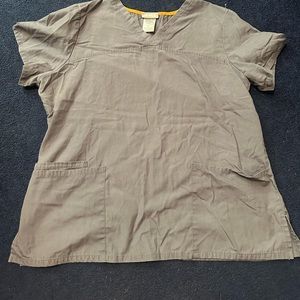 ScrubStar Size Large Scrub Top in Grey